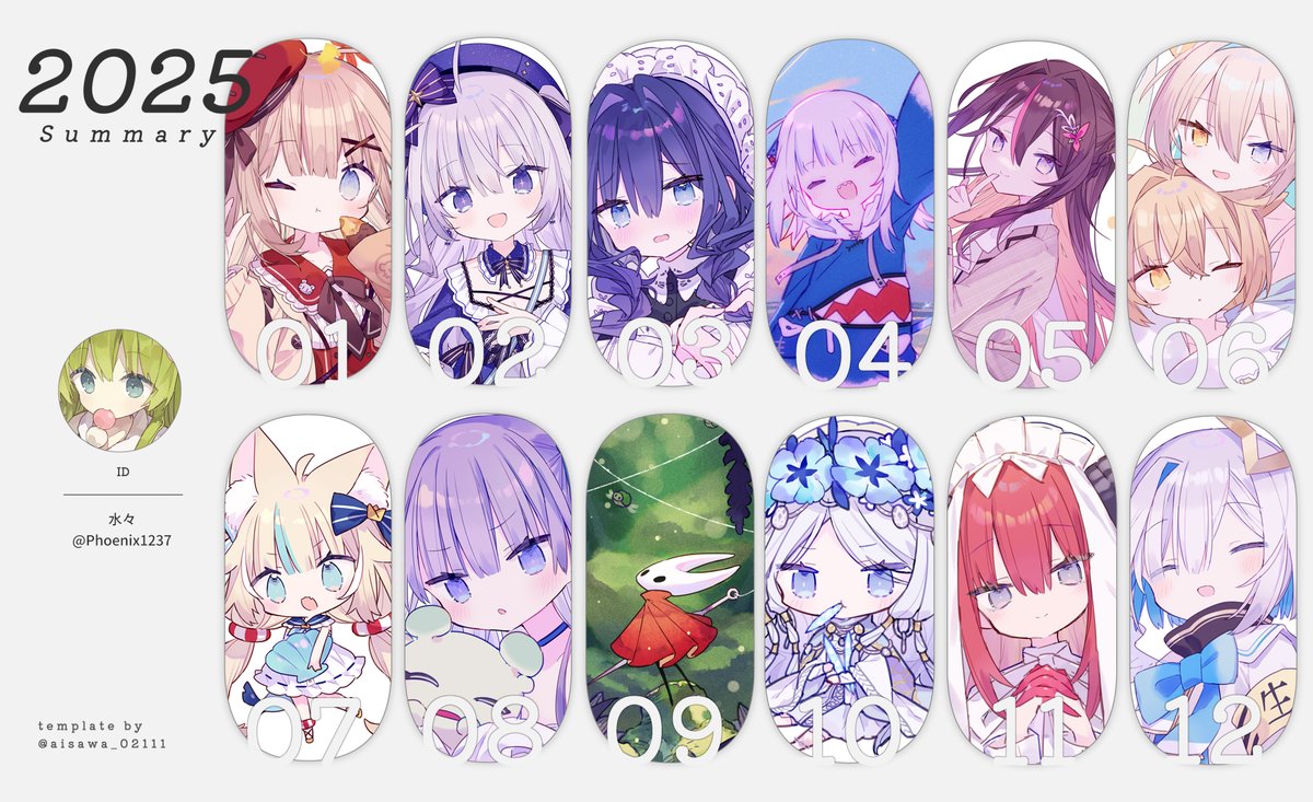 我的回顧圖....竟然放得滿12格...！！ (自己很驚訝🤣)