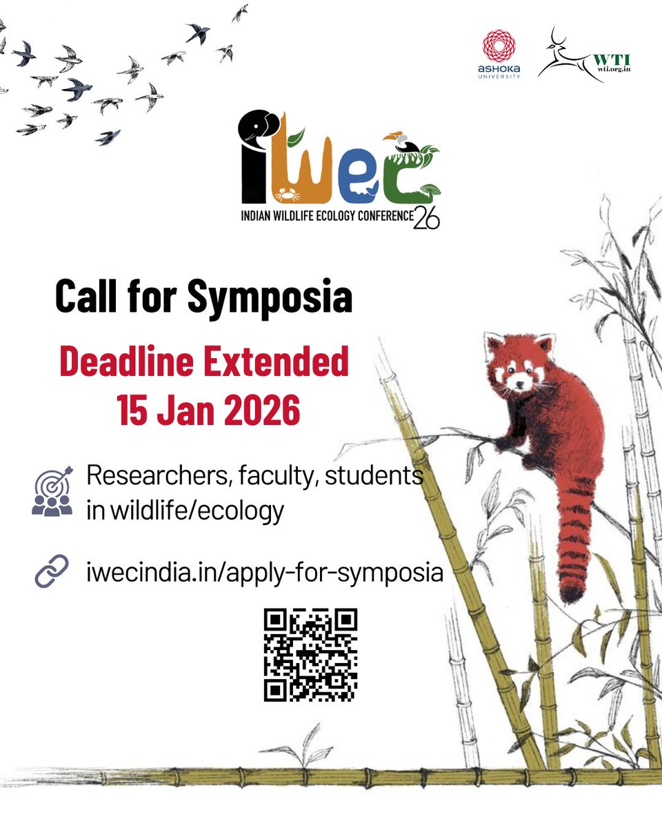 Indian Wildlife Ecology Conference 2026 (IWEC`26) tweet media