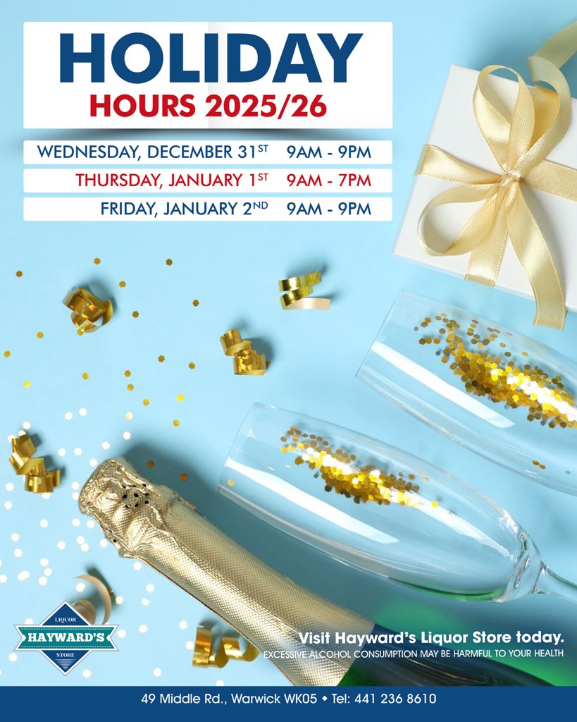 HOLIDAY HOURS #HaywardsLiquorStore #EnjoyResponsibly
