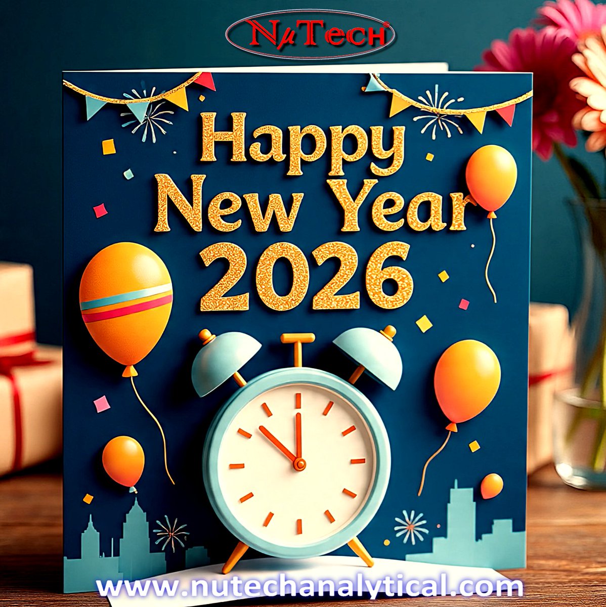 NutechAnalytic1's tweet photo. May the new year be filled with meaningful moments and happy surprises.
Wishing you and your loved ones joy, health and prosperity.
Have a wonderful year ahead!

Happy New Year 2026!

~Team Nutech

#indian #startup #makeinindia #startupindia  #Digester  #microwavesynthesis #tech https://t.co/ENCBTDSv1Z