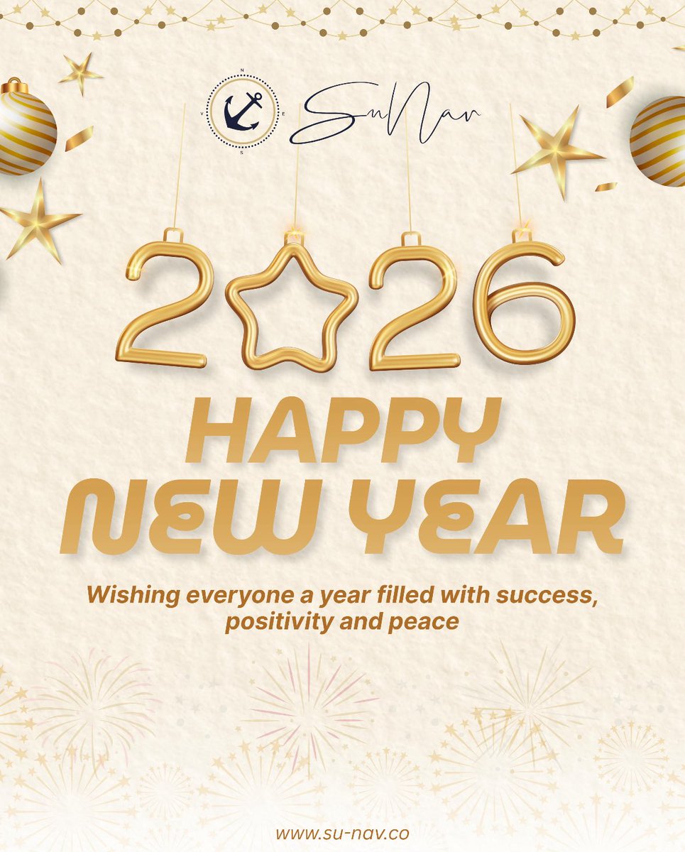 sunavgroup's tweet photo. May the New Year bring fresh opportunities, steady growth, and moments of happiness.
Wishing everyone a year filled with positivity and success. ✨

#sunav #newyear #newbeginnings https://t.co/42enrdUKVr