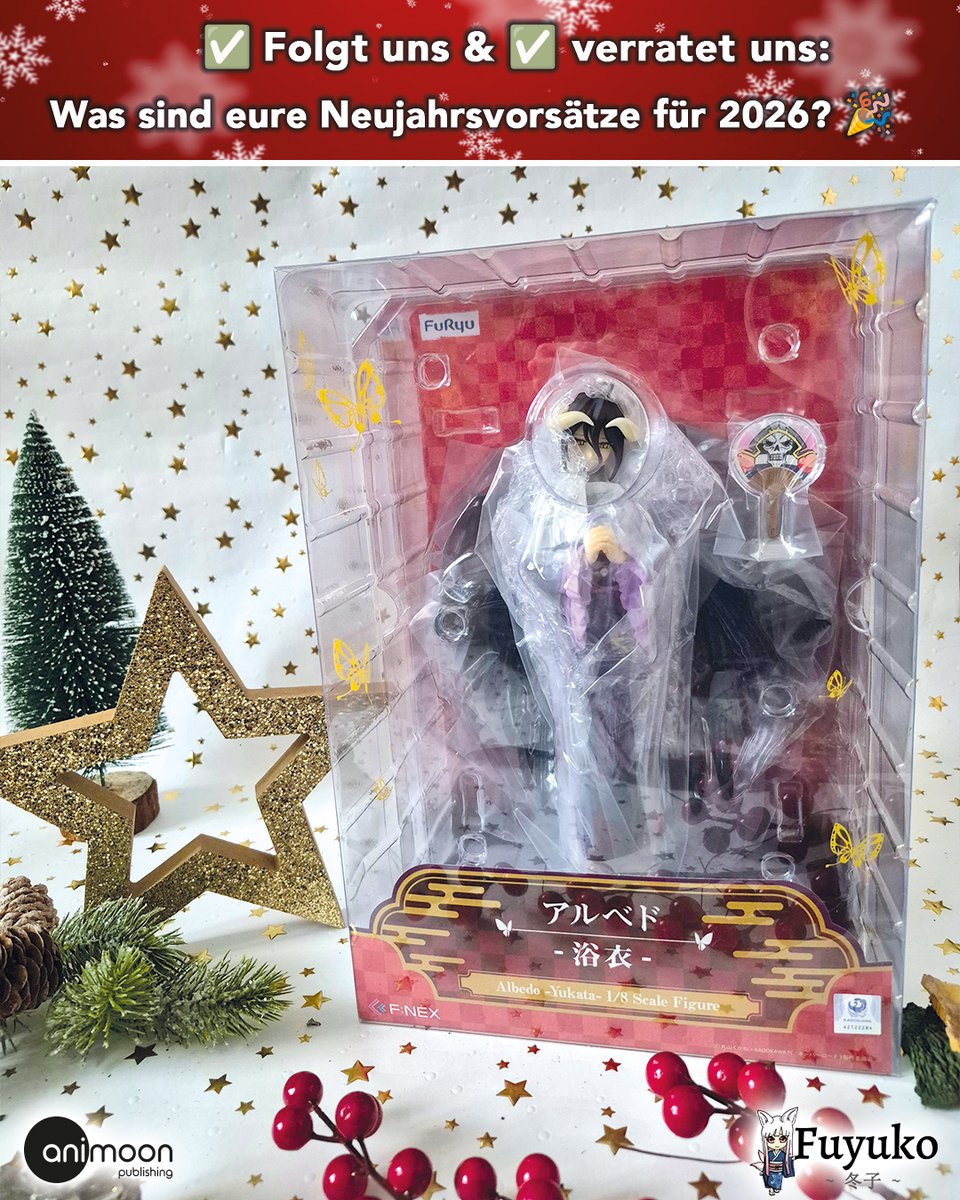 AniMoonAnime's tweet photo. 🍾 Unser Silvester-Gewinnspiel! 🎉

🎁 Gewinnt diese hübsche Figur von Albedo aus ISEKAI QUARTET! (Danke @Fuyuko_de)

👉 So macht ihr mit:
1️⃣ Folgt uns hier.
2️⃣ Beantwortet die Frage!
⏰ Teilnahmeschluss: 02.01.2026, 23:59 Uhr

Guten Rutsch und viel Glück! 🍀 https://t.co/rhsZuQI19l