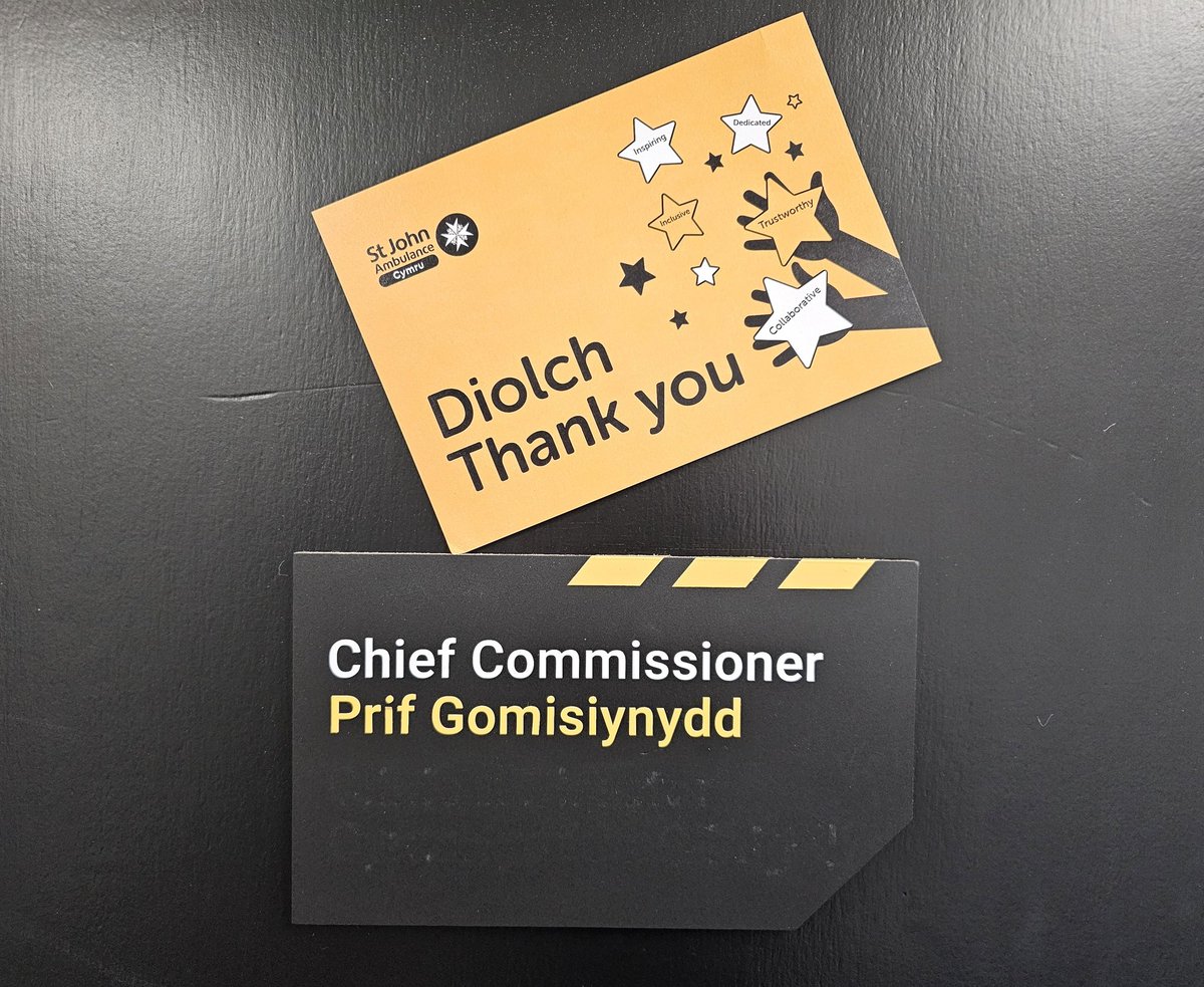 Chief Commissioner - St John Ambulance Cymru tweet media