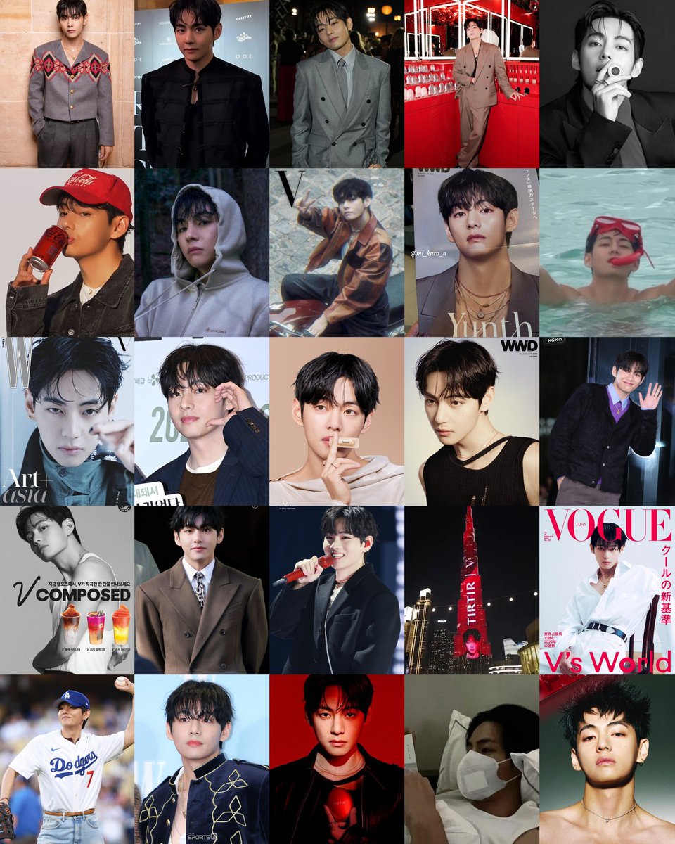 Project, konten, dan kegiatan Taehyung sepanjang semester dua 2025. Mari dukung Taehyung untuk semua kegiatan dan hal yang ia ingin coba pada 2026. Selamat menantikan Tahun Baru teman-teman semua 💜🎆