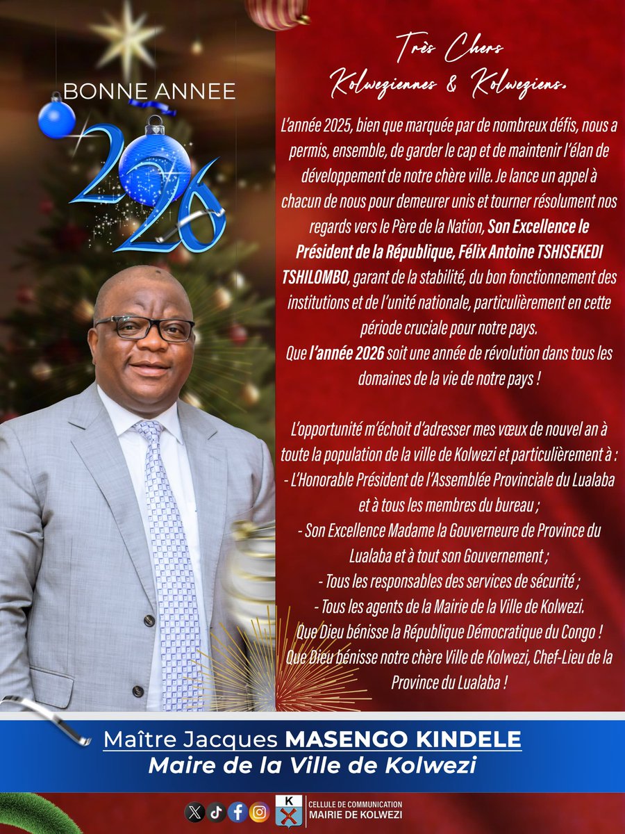 #Voeux2026 #Kolwezi