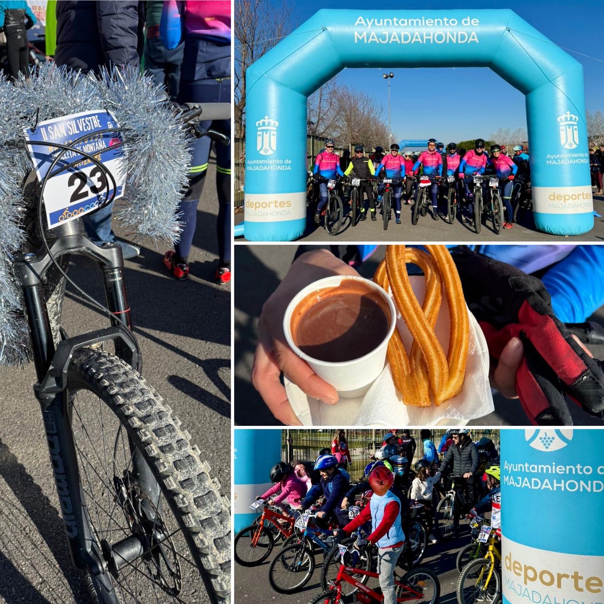 🚴‍♀️🍇 La San Silvestre en bicicleta de Majadahonda se consolida con el triple de participantes respecto al año pasado.

Una mañana diferente y divertida en la que cientos de majariegos han disfrutado del deporte en familia.
