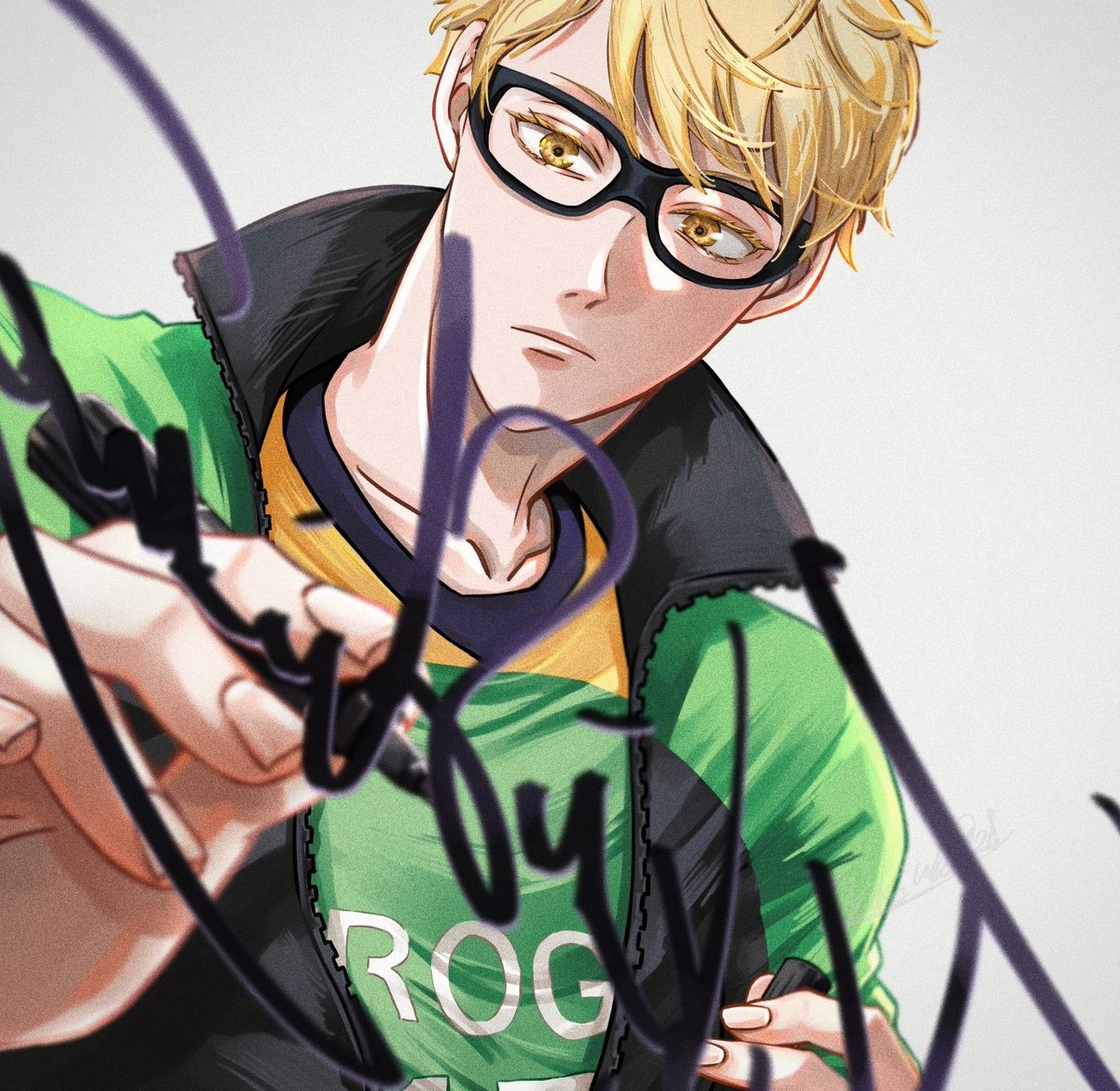 aki_no0921's tweet image. 月島選手のサインー！