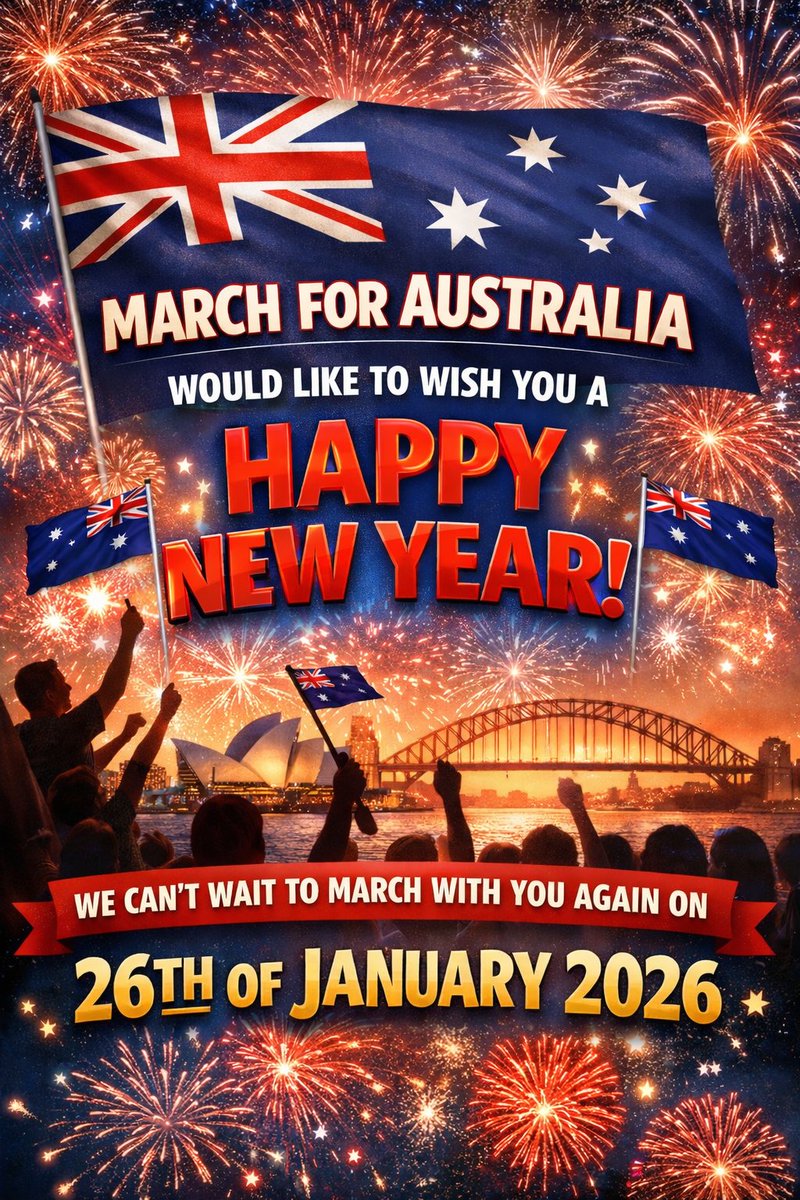 In 2025, a grassroots nationalist movement was born, in 2026, it will continue to evolve and grow.

The team at March For Australia would love to thank all of our supporters and everyone who has marched with us in 2025. When this fell into our lap back in August, we never