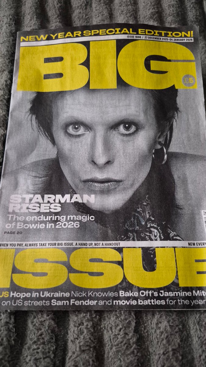 hmca1969's tweet image. David Bowie 
Big Issue ⚡️⚡️⚡️⚡️⚡️