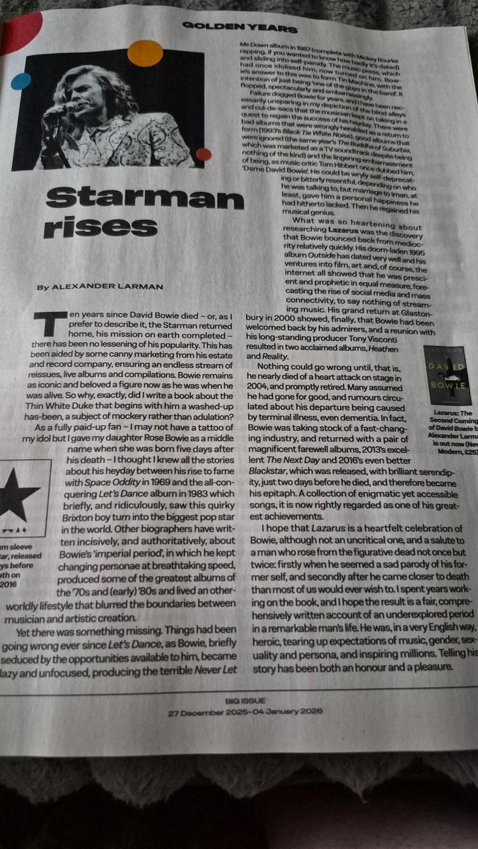 hmca1969's tweet image. David Bowie 
Big Issue ⚡️⚡️⚡️⚡️⚡️