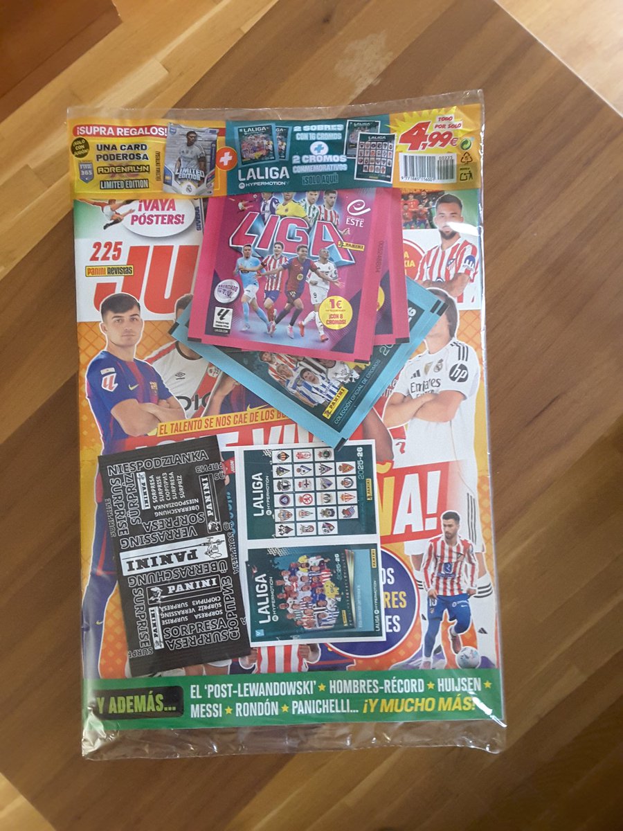 Ahora sí podemos decir, que está totalmente finalizada la colección de LaLiga Hypermotion 25/26, con los cromos conmemorativos. ¡¡¡ AHORA SÍ !!!💚💪