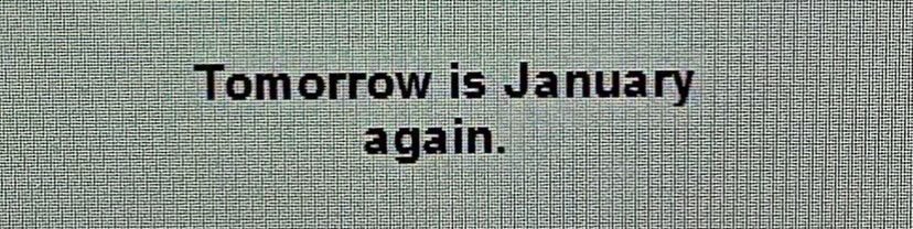 January again,