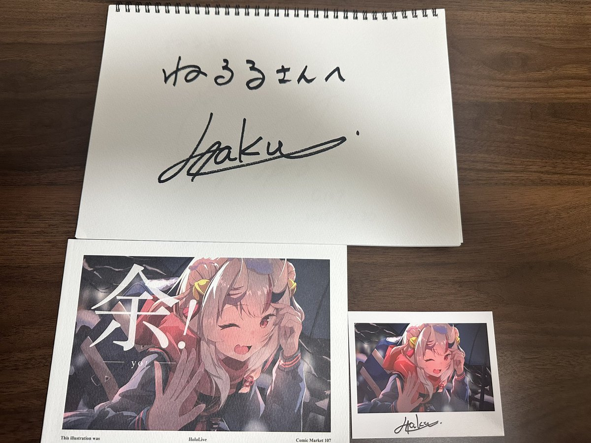 C107 てぃんかーべる 直筆サイン入りキャンバスアート はるかぜせつな