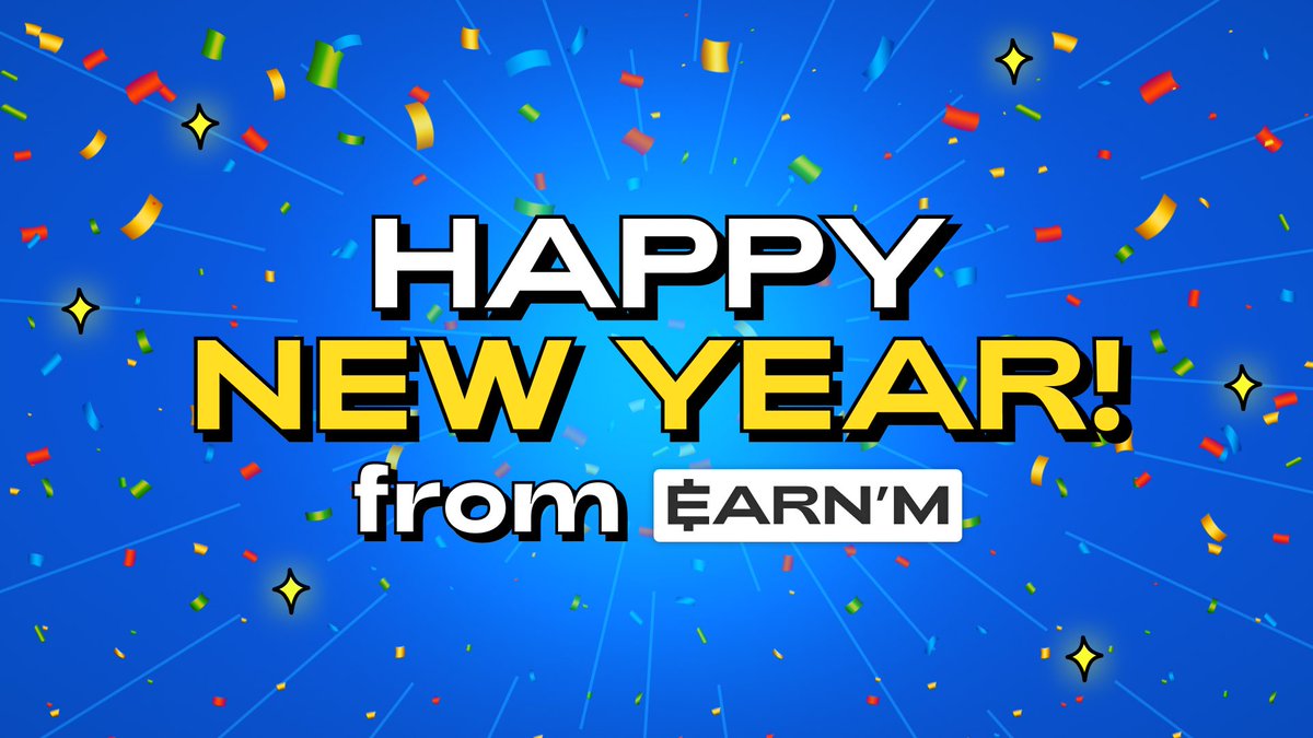 EARNMrewards's tweet image. Happy New Year from EARN’M 🎉

Thank you for believing, participating, and sticking with us.

2025 was about building and earning together.
Let’s make it count! ✨