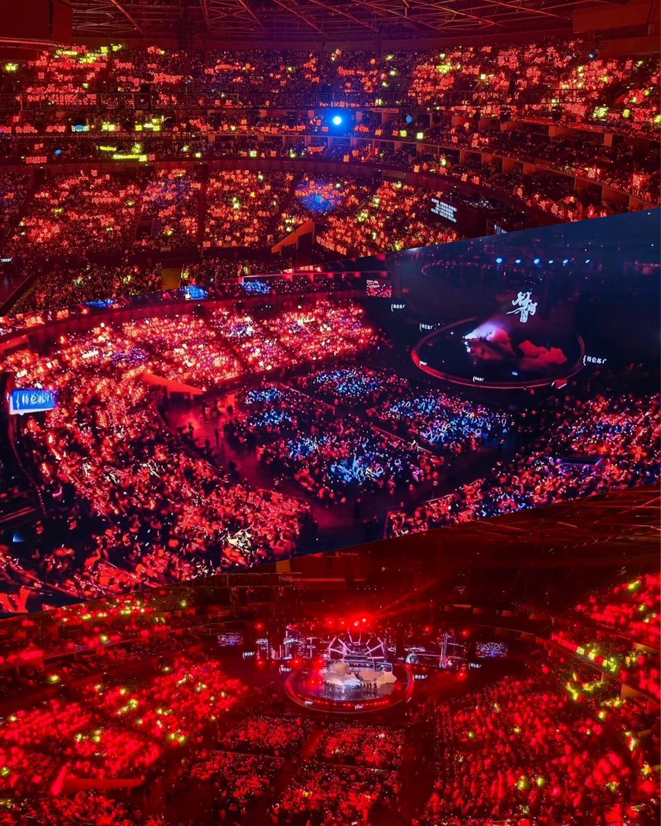 xzmelons's tweet photo. What an amazing view!
The Mercedes Benz Arena in Shanghai turned full red for #XiaoZhan’s performance!

#GoAheadto2026WithXiaoZhan XIAO ZHAN COUNTDOWN 2026 https://t.co/Owvt0tiqui