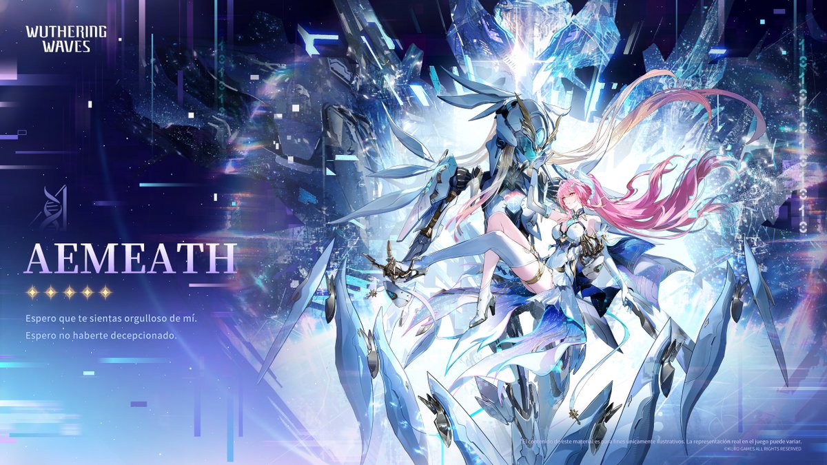 WW_ES_Official's tweet photo. Antropoceno de poslamento: Estrellas cruzadas

«Espero que te sientas orgulloso de mí. Espero no haberte decepcionado». — Aemeath

Archivo >>
Aemeath, otrora Sincronista de la Academia Fuegostelar, es ahora un fantasma digital invisible.
Tiene una personalidad chispeante y polifacética; disfruta de la vida en el campus y le encanta contagiar su alegría a los demás.

#WutheringWaves #WutheringWavesES #Aemeath