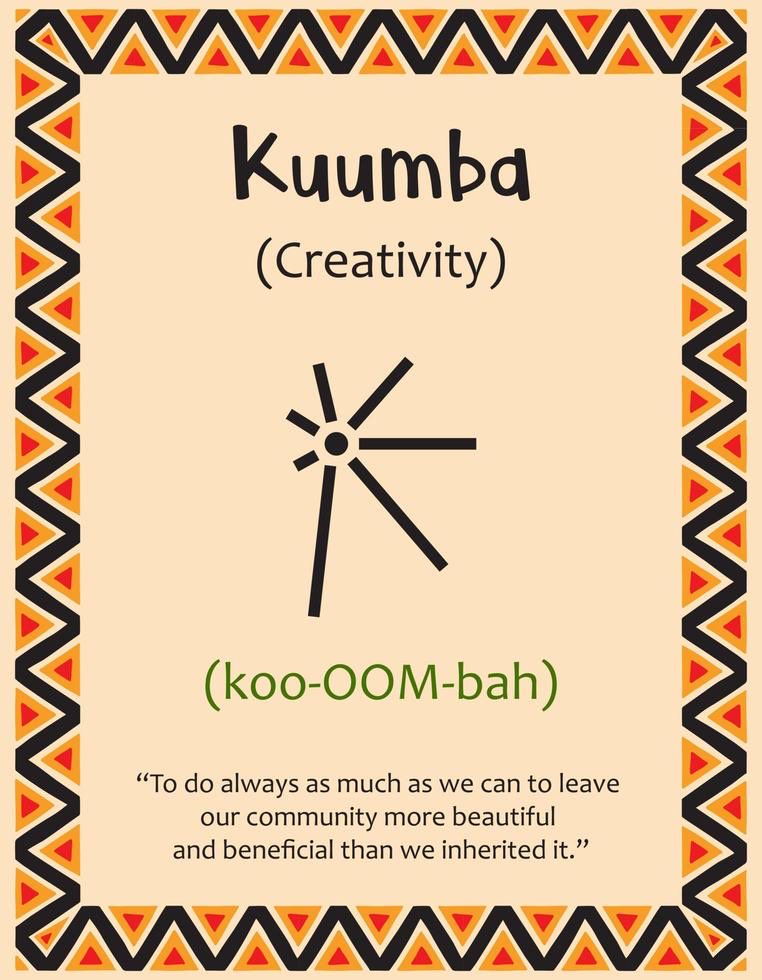 queenie4rmnola's tweet image. Kuumba represents the 6th day of Kwanzaa. It’s means “to do as much as we can to leave our community more beautiful and beneficial than we inherited it.”