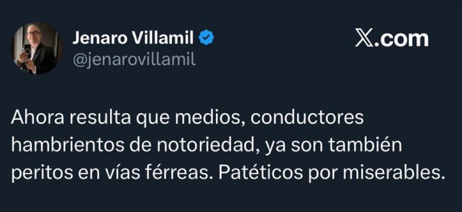 AmerangelLorenz's tweet image. Déjenme ver si entiendo:

El gobierno dice que si no eres experto en trenes no puedes opinar…

Pero si eres hijo de AMLO —aunque no sepas nada de trenes— sí puedes ser asesor del proyecto.

¿Es así o me perdí de algo?