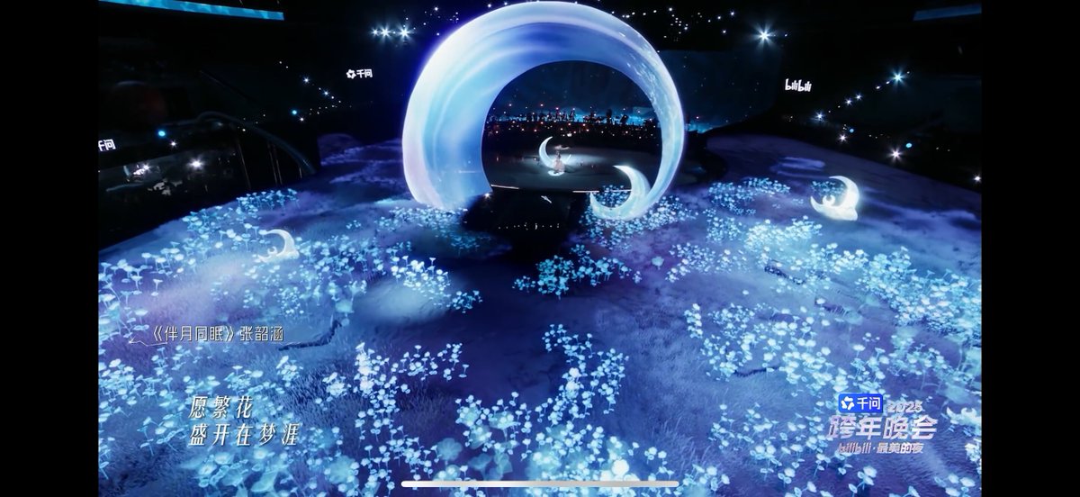 本土bilibiliで年越しライブやってるのか……？？きれー……