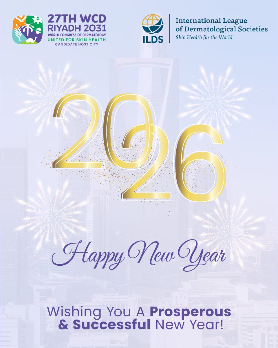 As a new year begins, we extend our warmest wishes to the global dermatology community.

May the year ahead bring good health, meaningful collaboration, and continued progress across our shared field.

Wishing everyone a very happy and prosperous New Year.