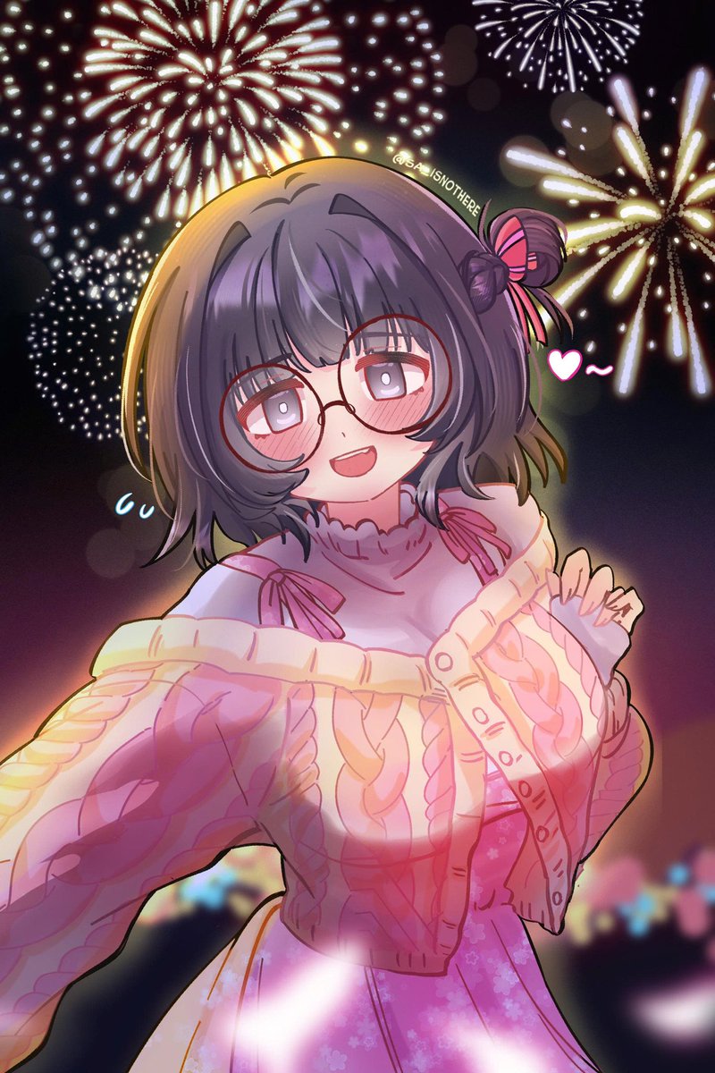 saisnothere's tweet photo. POV: You’re watching New Year fireworks with Sa 🎆🎇 https://t.co/G1r6e5qA7L