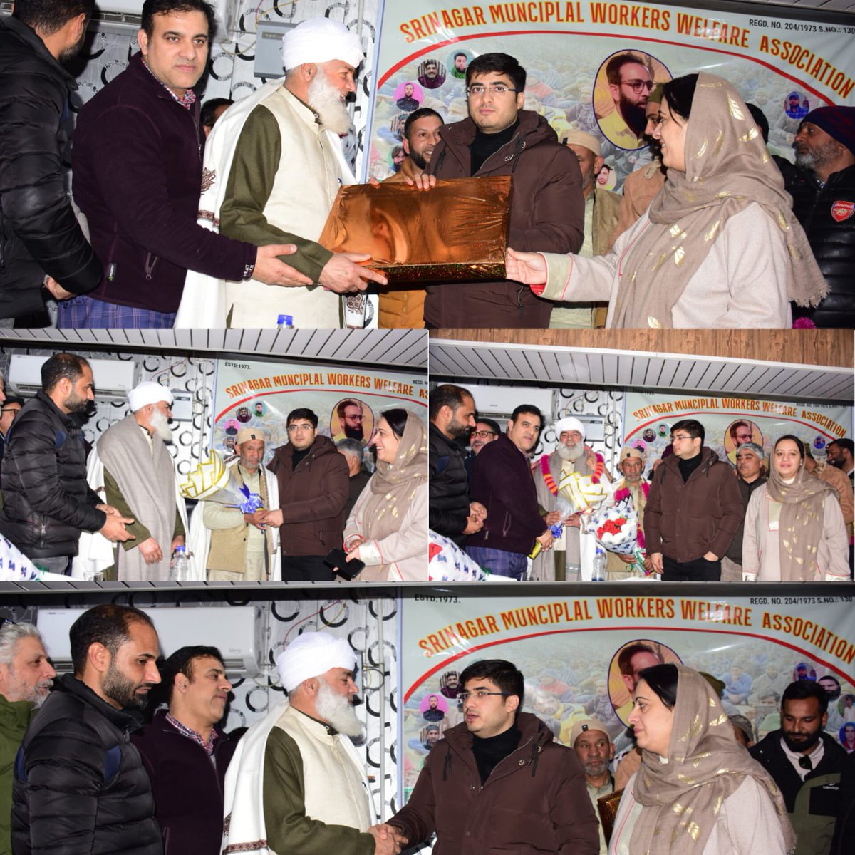 SMC organised a dignified farewell for Assistant Secretary (Personal) Mr. Abdul Rashid Thoker on his superannuation.
Commissioner SMC, Mr. Faz Lul Haseeb, IAS, lauded his dedication &amp; service, wishing him good health. Senior officers joined in extending best wishes.
