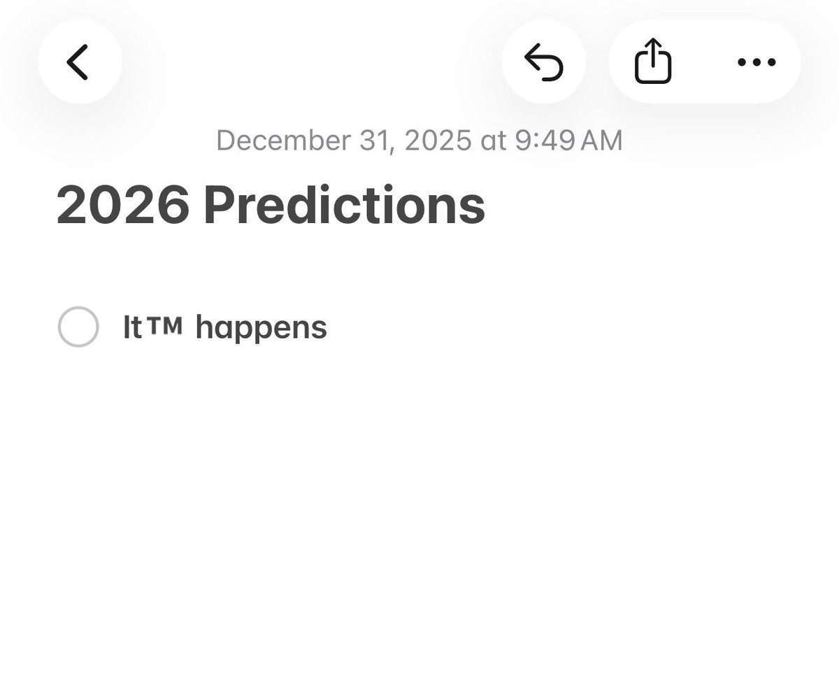 decided to share my predictions for next year