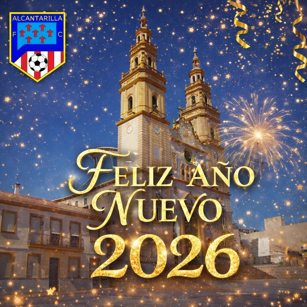 🎊 𝐅𝐄𝐋𝐈𝐙 𝟐𝟎𝟐𝟔 🥂

Dejamos atrás un 2025 cargado de aprendizaje y trabajo duro!! 
Desde el <a href="/AlcantarillaFC/">Alcantarilla FC</a> queremos desearos un FELIZ AÑO 2026 lleno de deseos y emoción!! 

#Volverasoñar ❤️🤍