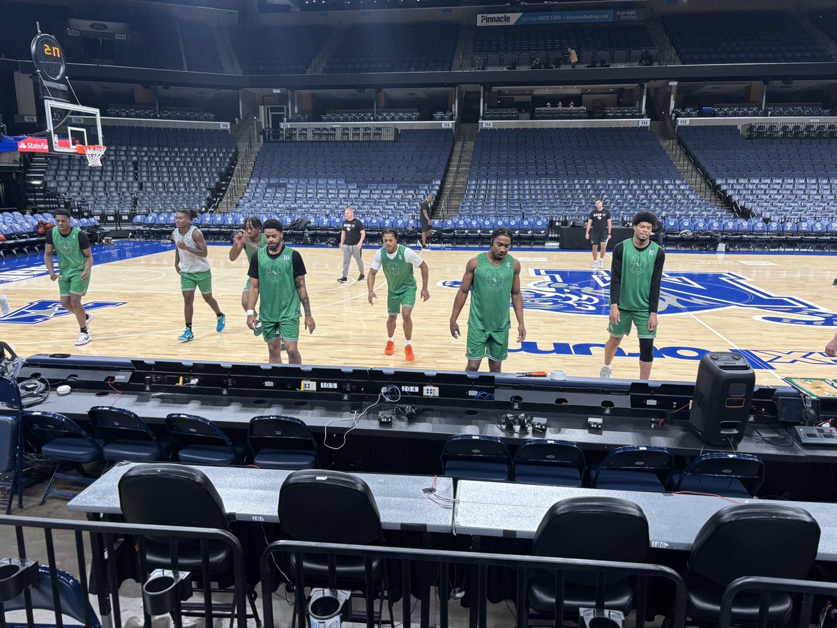 mgrnpxp's tweet image. Shootaround at Fed Ex Forum for today’s 3pm clash w/Memphis in @American_Conf opener for @meangreenmbb NT hasn’t won in Bluff City since 1970 back in Valley Days. That was in the old Mid-South Coliseum. Today is a new day! Get yer ears on the ball via Varsity &amp;amp; @khyi Pregame 2:30