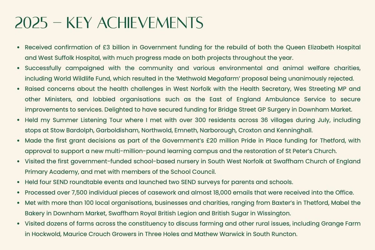 TerryJermyMP's tweet image. As we look ahead to the beginning of the new year, I wanted to take a moment to reflect on the year that has been. Here are some of the key achievements from my office in 2025.