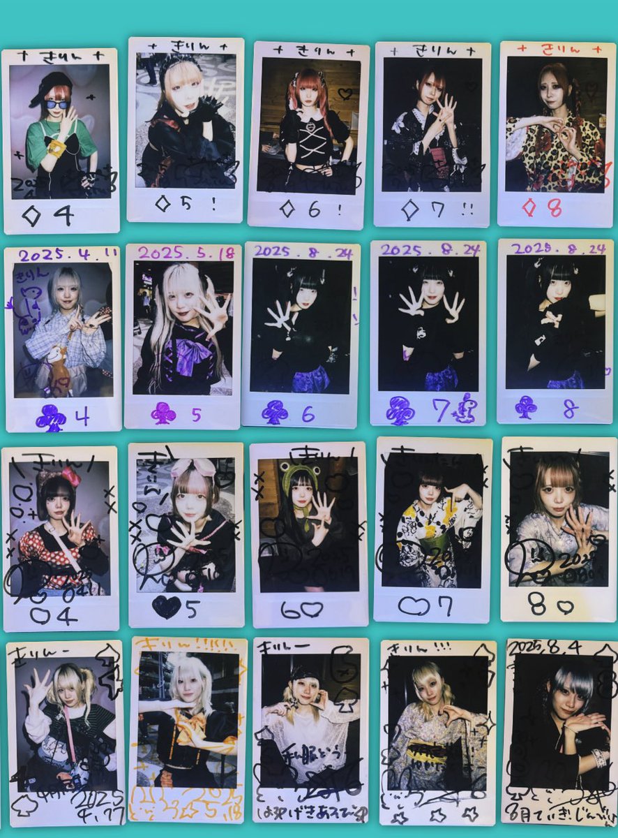 定期全通の目的！ 定期で1枚づつチェキ撮って12ヶ月でトランプ作って