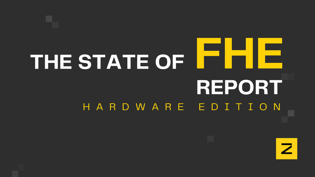 Wrapping up 2025 with the 2nd edition of The State of FHE report. This one focuses on hardware acceleration 🧵⬇️