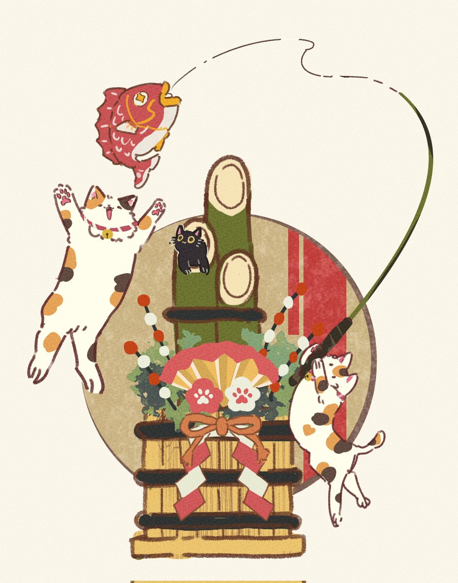 oimo_imoo's tweet image. 𝖧𝖺𝗉𝗉𝗒 𝖭𝖾𝗐 𝖸𝖾𝖺𝗋!!🐈🐈‍⬛🎍