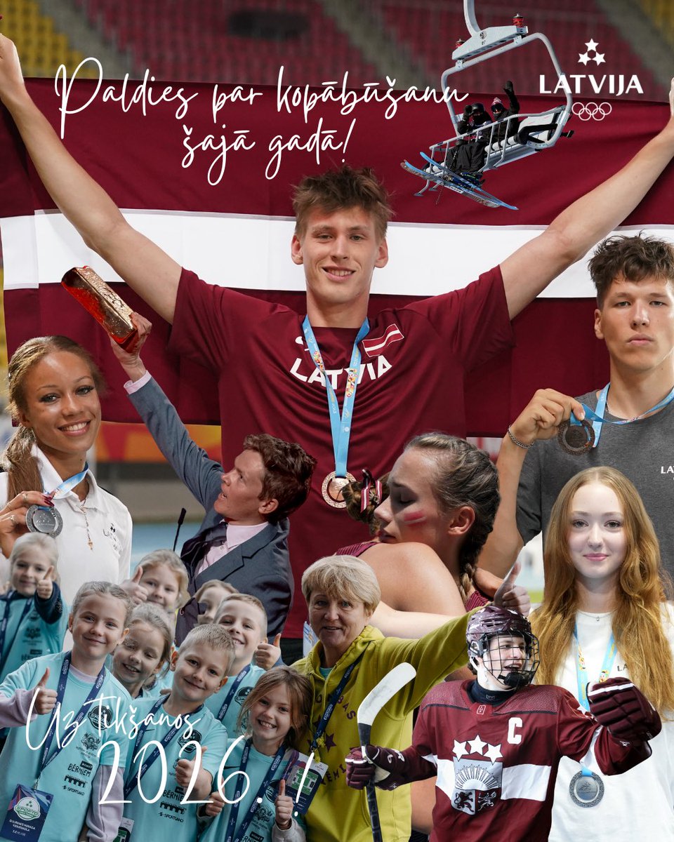 🥳✨Šis gads bijis ražens un iedvesmojošu notikumu bagāts, turklāt - tas aizvadīts jaunatnes zīmē! 🥇🥈🥉

No sirds paldies par kopābūšanu! 🤍🇱🇻

Lai Olimpiskajā - 2026. gadā Latvijas sportistu degsme un panākumi iedvesmo ikvienu no mums tiekties uz savām virsotnēm! ✨

Laimīgu