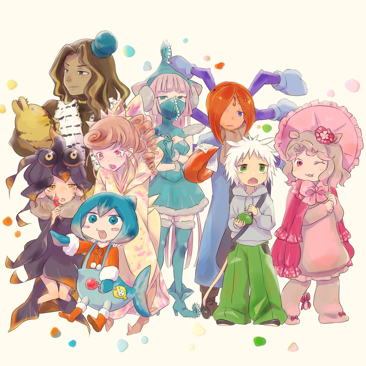 あけましておめでとうございます🎍
今年もよろしくお願いします🐧✨
そして、ゆる狩実装五周年ありがとうございます。
おめかし（？）してみんなで初詣👘🎀

#英語物語
#ゆる狩