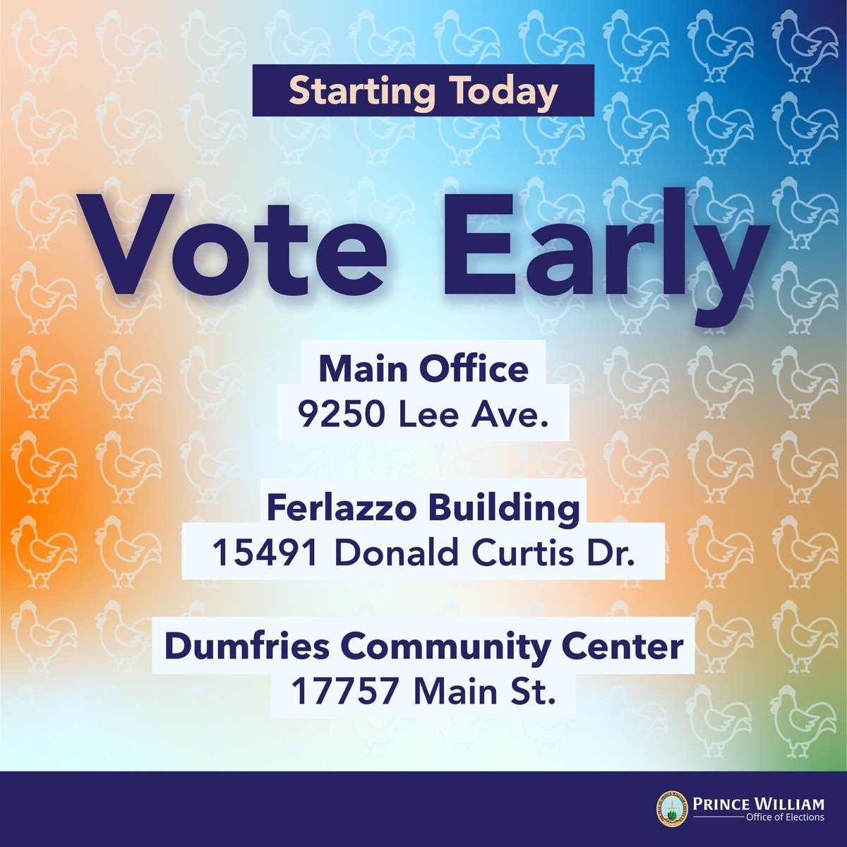 Prince William County Office of Elections tweet media