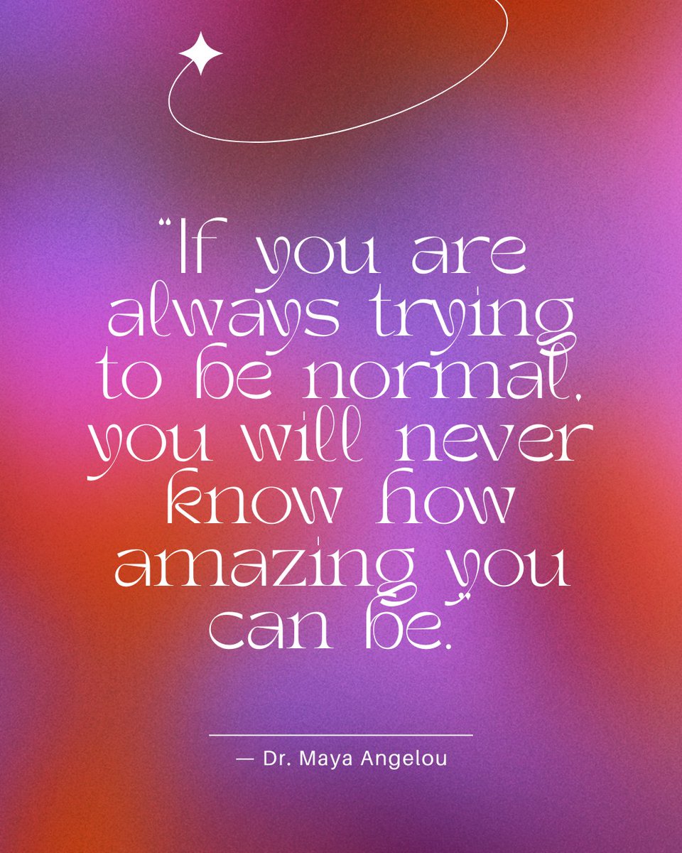 “If you are always trying to be normal, you will never know how amazing you can be.”

Here’s to courage, renewal &amp; new beginnings. ✨

#NewYearsEve #MayaAngelou