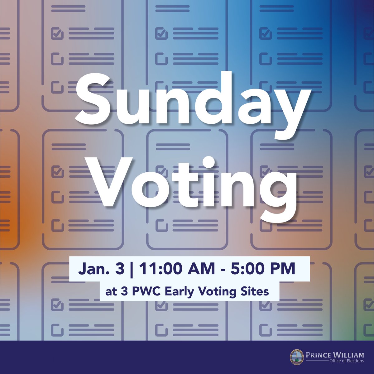 Prince William County Office of Elections tweet media