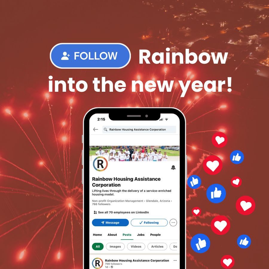 #HappyNewYear from Rainbow Housing! ✨🎉

Let’s make 2026 a year of hope, growth, and positive change! Follow along and join us as we take on new challenges and create lasting impact in the year ahead. #followus #getconnected