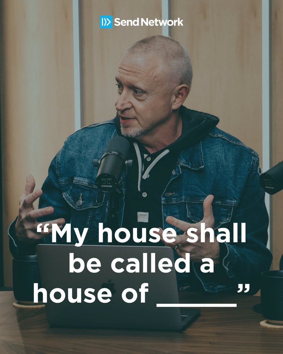 sendnetwork's tweet image. Shall be called = the church’s reputation in the world.

The one thing Jesus insisted his house be known for wasn’t preaching, worship, programs, or even mission.

Prayer isn’t just a practice of the church.
It’s meant to be the reputation of the church.

May it be said of us:…