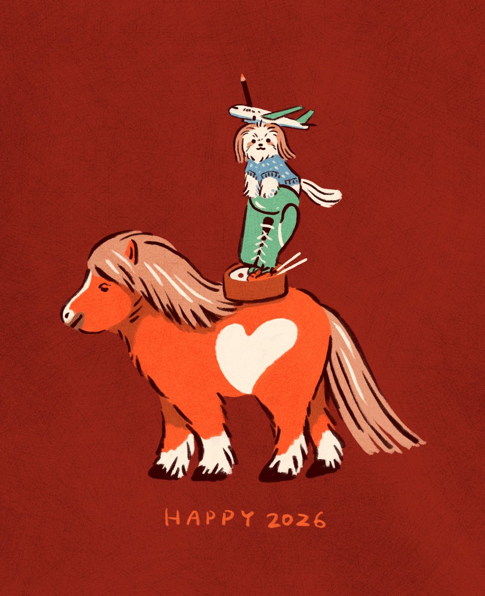 potzkun's tweet photo. あけましておめでとうございます🐴✨
#2026year #午年 https://t.co/rFoohwJDcI