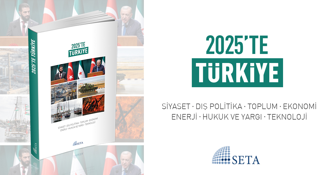 2025'te Türkiye 🇹🇷

2010 yılından bu yana her yıl yayınladığımız Türkiye Yıllığı serimiz on altıncı kitabına ulaştı. 

Siyaset, Dış Politika, Toplum, Enerji, Ekonomi, Teknoloji ve Hukuk başlıklı sekiz bölümden oluşan yayınımızın tam sürümüne ücretsiz olarak web sitemizden