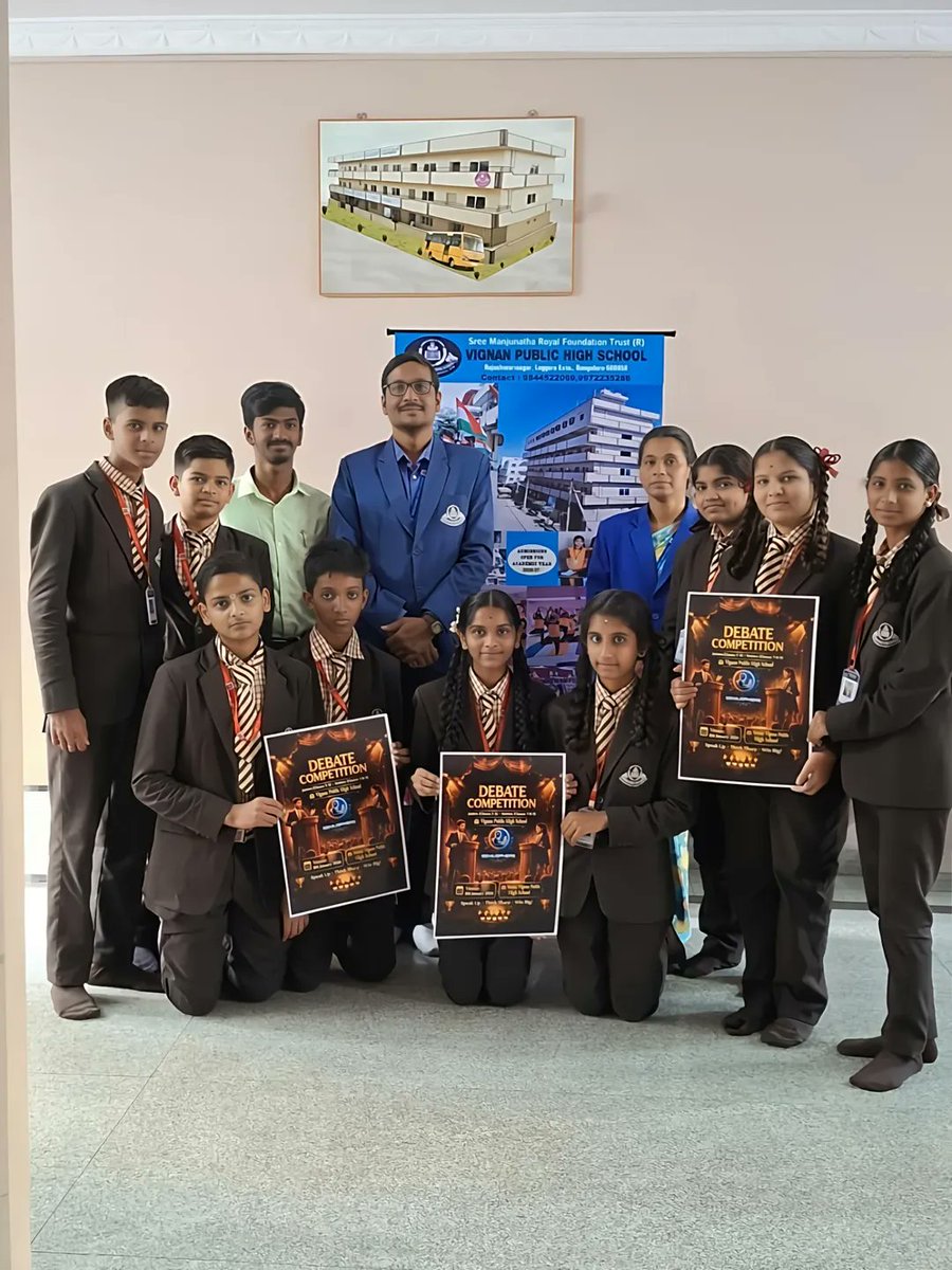 Geniusphere_Hub's tweet photo. The stage is set, the mic is ready, and the brightest minds are gearing up! Geniusphere proudly launches the Debate Competition poster at our school. 🚀
💡 Speak boldly, inspire others, and show your voice matters. Are you ready to own the stage? 🔥 #Geniusphere #Debate https://t.co/W5lo6qE8jd