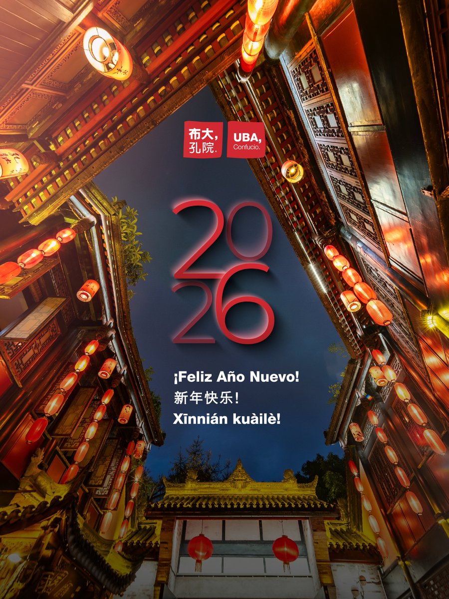 Despedimos un 2025 con una gran convocatoria en cursos, exámenes y actividades culturales.

Gracias a toda la comunidad de UBA Confucio por ser parte de este camino.

Iniciamos 2026 fortaleciendo los lazos entre Argentina y China. 🇦🇷🇨🇳

¡Feliz año! Xīnnián kuàilè ✨