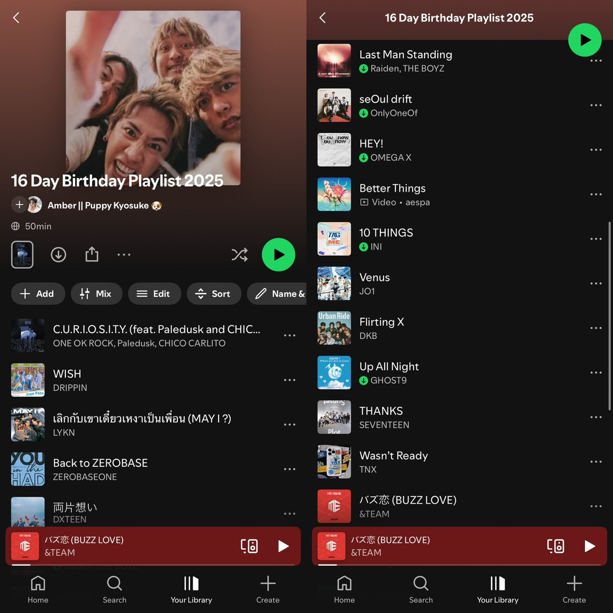 The 16 day ult group birthday countdown has officially come to an end! This is the completed playlist. 🩵 Thank you for an amazing year.

open.spotify.com/playlist/44oYF…