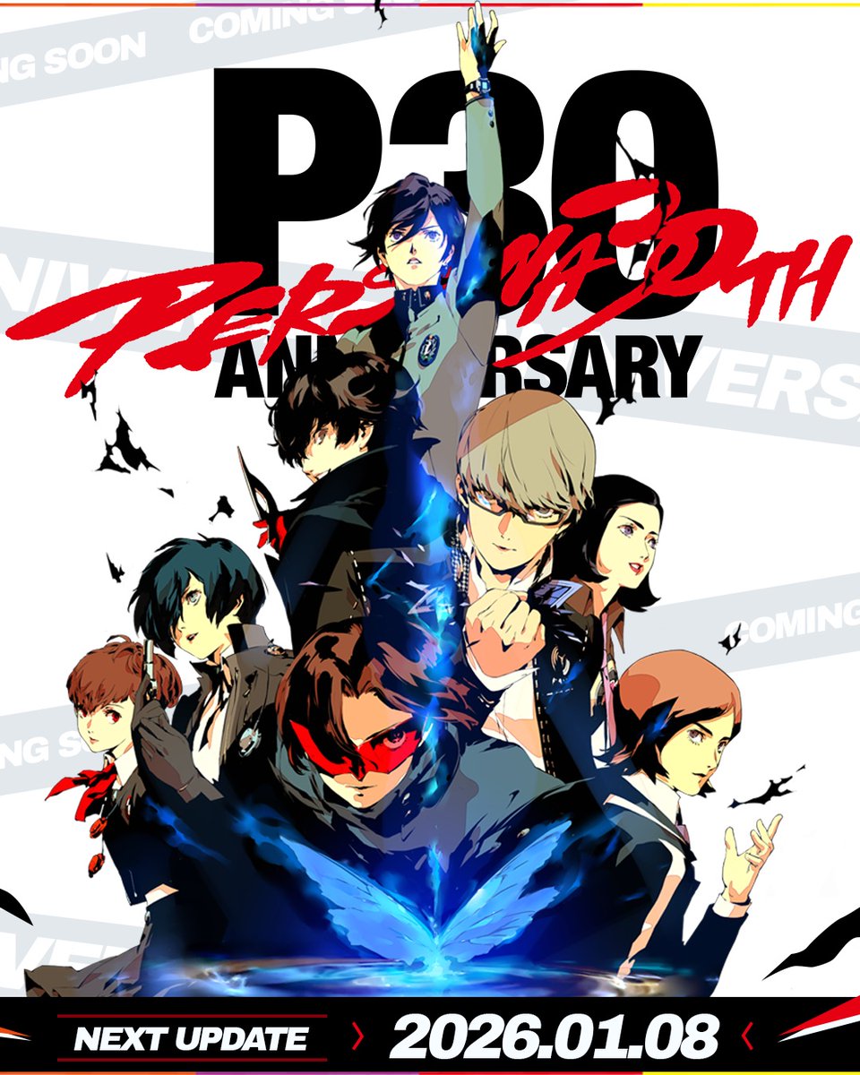 Atlus_West's tweet image. Happy 30 years of Persona! ❤️💛💙🧡💜

Check out the brand-new artwork by ATLUS designer Shigenori Soejima, bringing together every main protagonist in series history.

Stay tuned to our social channels for #P30th updates!