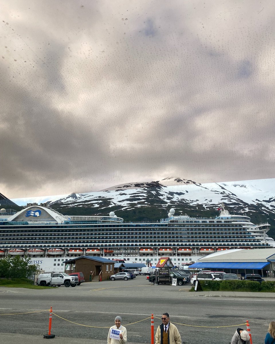 joel_vanwinkle's tweet photo. My ship, the Caribbean princess at the dock in Whittier #Alaska https://t.co/Xmmv2hprUj