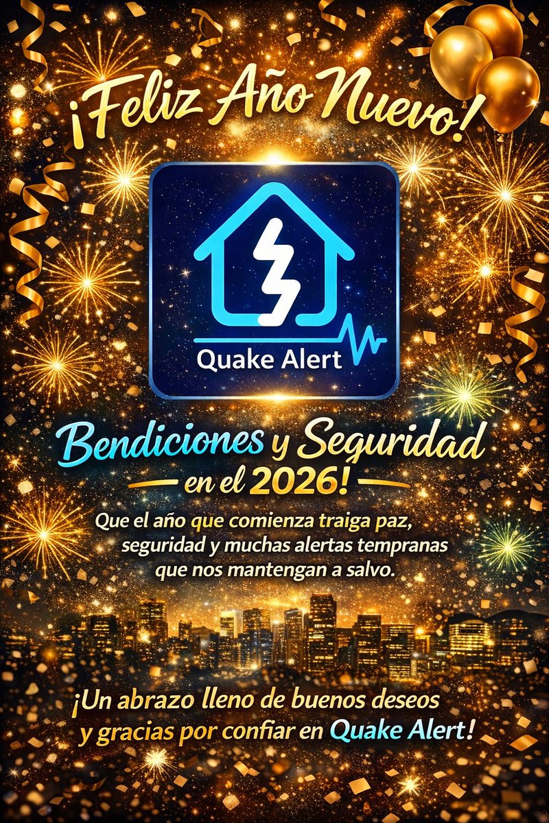 Que Dios esté presente cada día en sus hogares y en todo lo que emprendan.

Esperamos que este año que viene, no hayan tantos temblores fuertes, pero cuando suceda, ahí estaremos con ustedes!

¡Se vienen cosas buenas para este 2026!, ya les iremos contando...

#TemblorGT #SismoGT