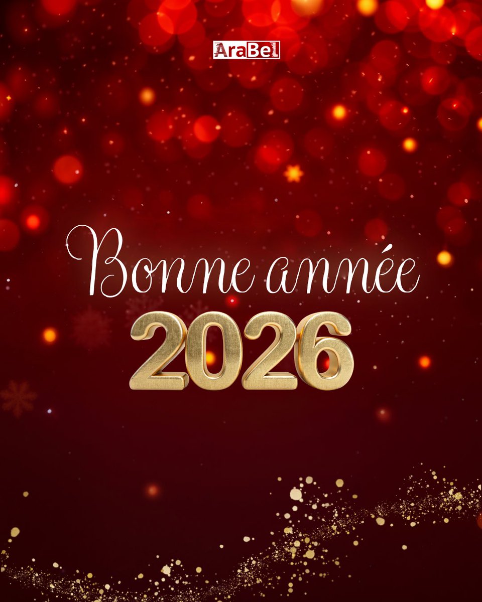 Toute l’équipe d’AraBel vous souhaite une très belle année 2026, remplie de bonnes ondes ✨