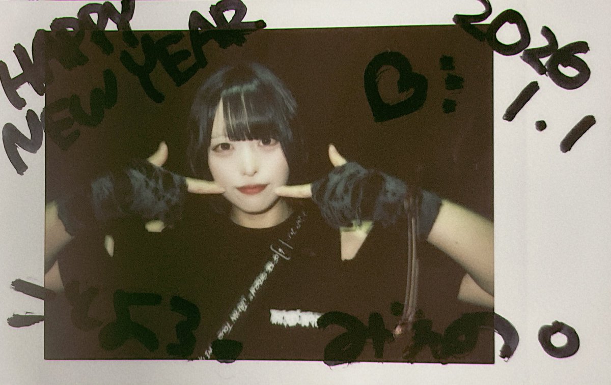 2026/01/01 神田CLUB F# Tri-Sphere/紫月風花 新年あけおめチェキ